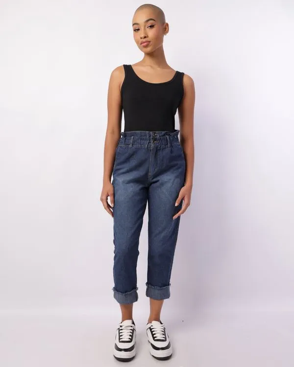 Calça Jeans Feminina Clochard Azul 40
