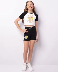 Short Juvenil Curto Listrado Disney O Rei Leão Preto 16