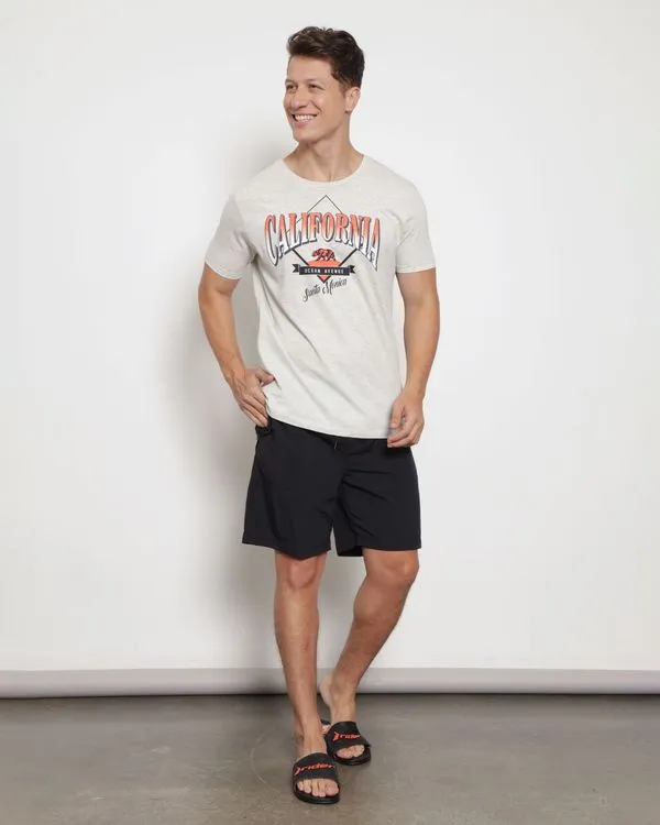 Bermuda Surf Masculina Reta Dry Fit Com Bolsos Preta XGG