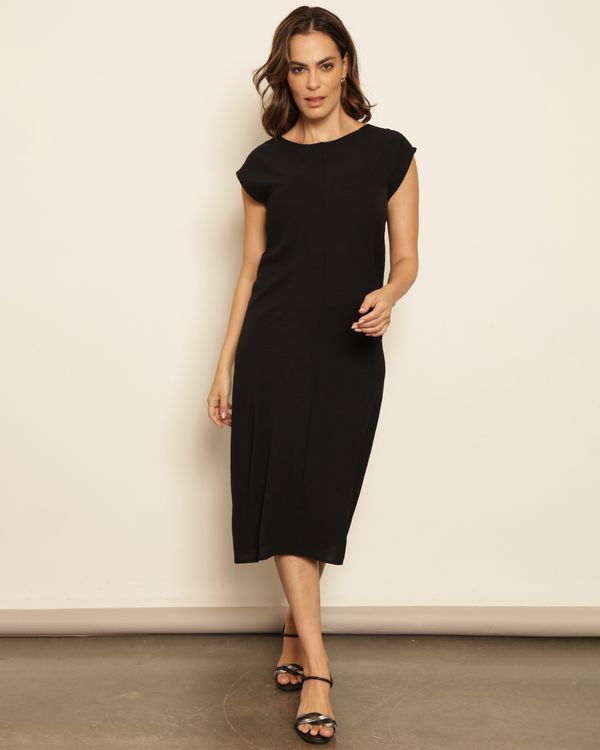 Vestido Feminino Midi Preto M