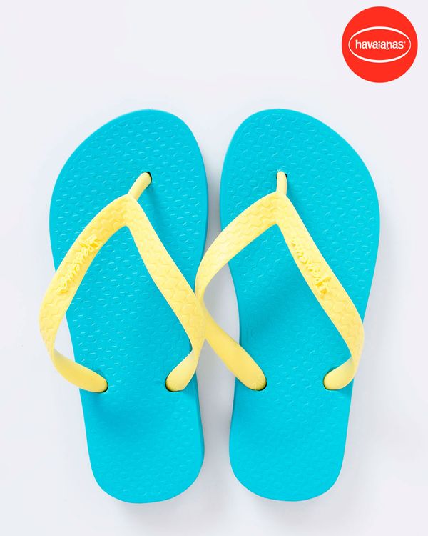 Chinelo Infantil Ipanema Clássico Amarelo Azul 31/32