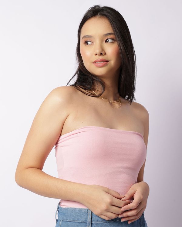 Blusa Feminina Cropped Tomara Que Caia Rosa PP