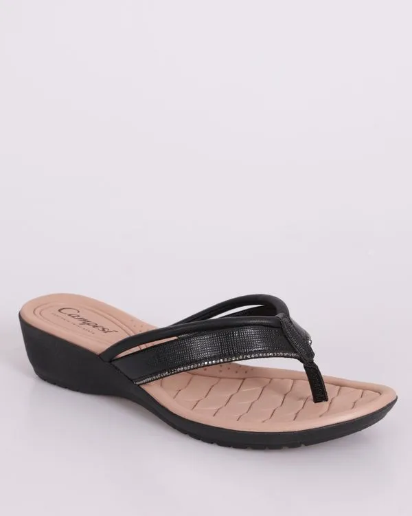 Tamanco Feminino Campesí com Strass Preto 38