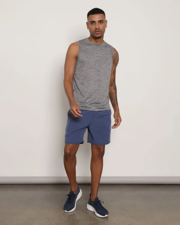 Bermuda Esportiva Masculina Reta Fitter Azul GG