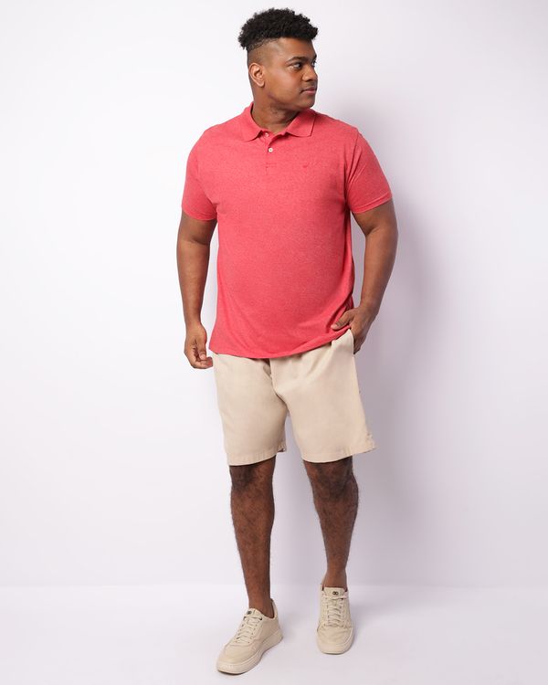 Bermuda Plus Size Masculina Viscolinho Reta Com Cordão Bege G3