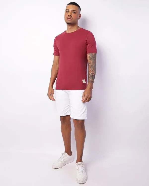 Bermuda Sarja Masculina Reta Branca 40