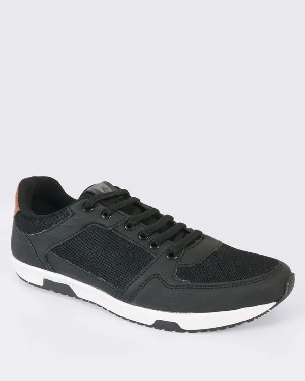 Tênis Masculino Com Recortes Mr. Kitsch Milano Preto 44