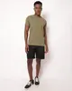 Bermuda Masculina Reta Canelada com Cordão Preta G