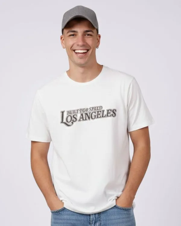 Camiseta Masculina Algodão Estampada Off White P