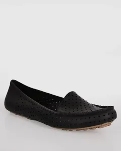 Mocassim Feminino Texturizado Preto 35