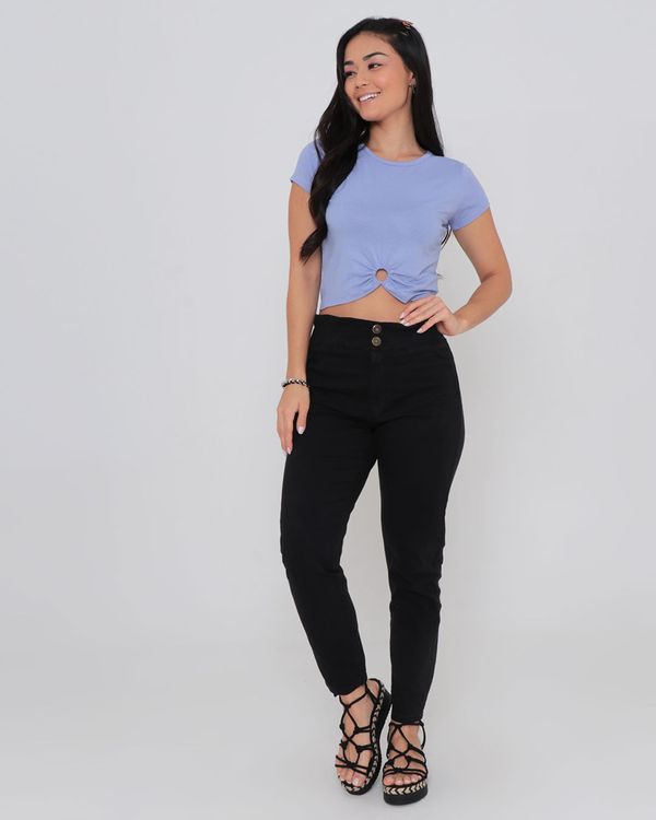 Calça Sarja Feminina Clochard Preta 36
