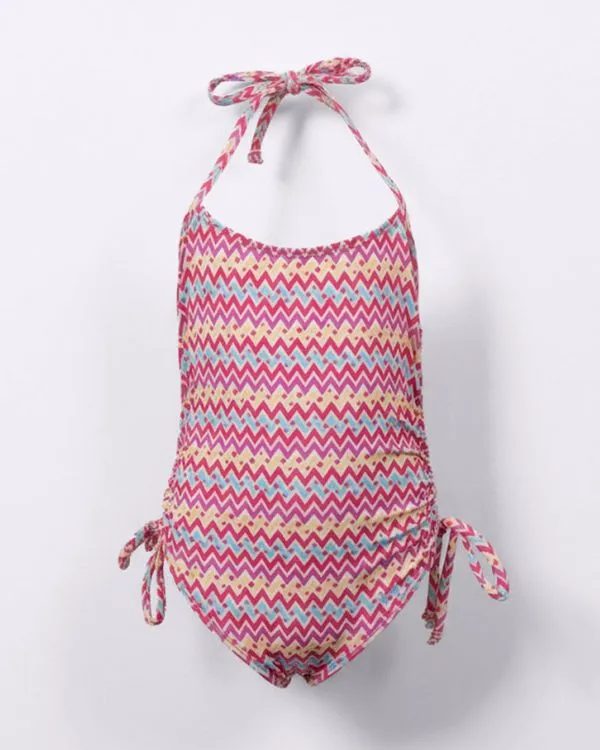 Maiô Infantil Colissê Proteção UV50+ Estampado Rosa 6