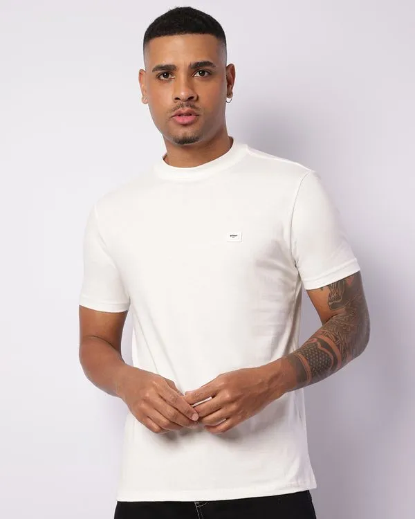 Camiseta Masculina Básica Manga Curta Off White GG