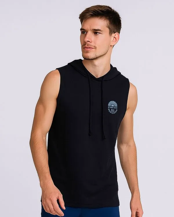 Regata Masculina Machão Texturizada com Capuz Marinho G