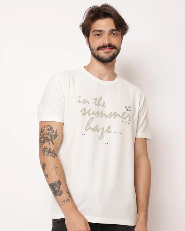 Camiseta Masculina com Estampa Manga Curta Off White GG