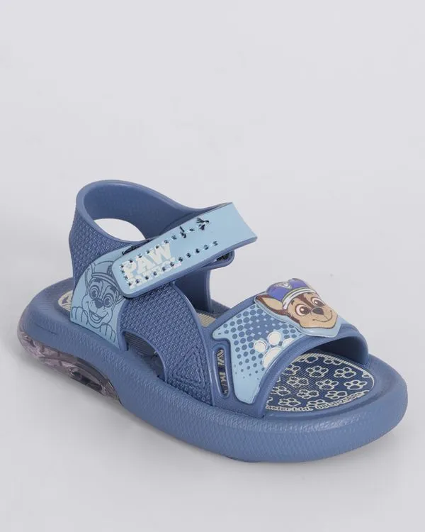 Sandália Infantil Grendene Patrulha Canina Chase com LED Azul 22