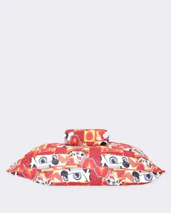 Jogo De Cama Infantil 2 Peças Patrulha Canina Vermelho UN