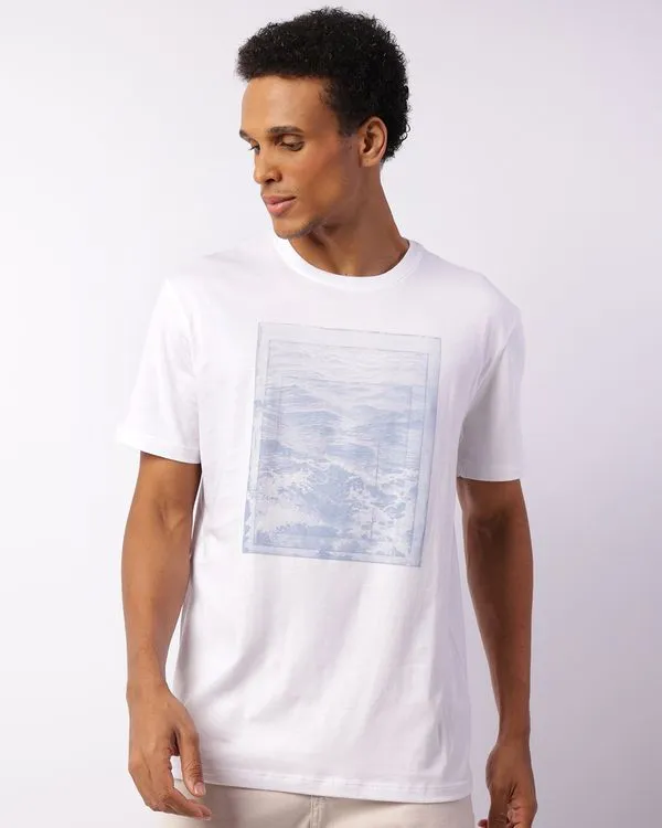 Camiseta Masculina Manga Curta Algodão Premium Branca G