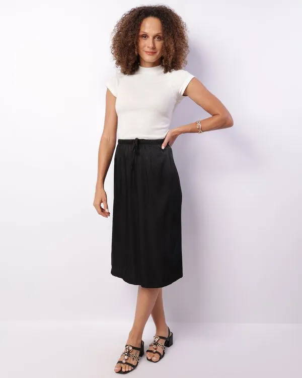 Saia Feminina Midi Berry & Co. Preta M