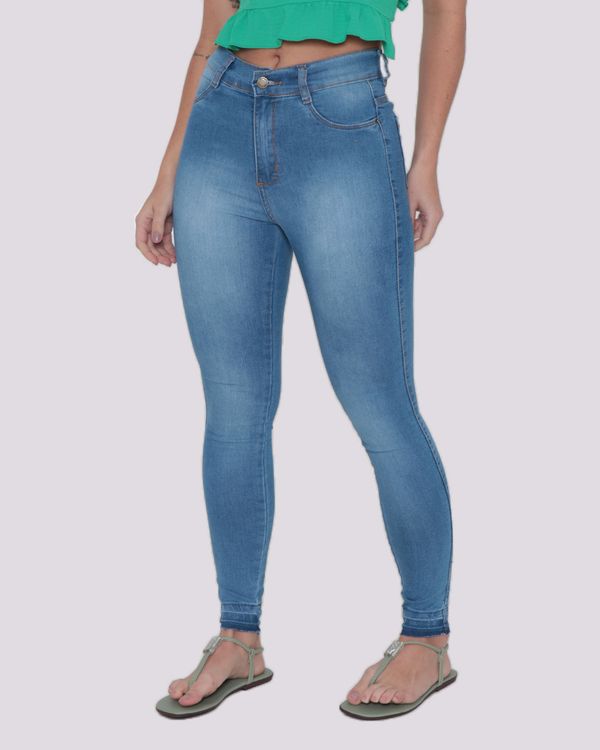 Calça Jeans Feminina Vizzy Cigarrete Azul Claro 38