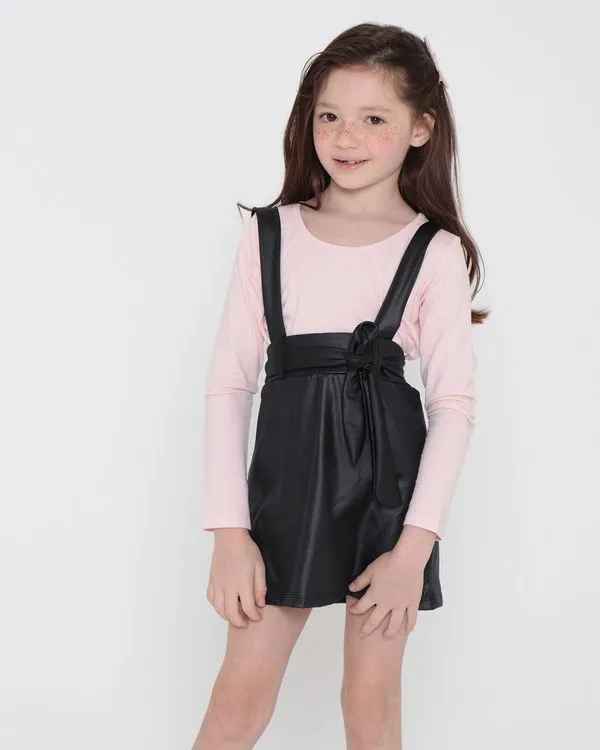 Salopete Infantil Cirrê Preta 4