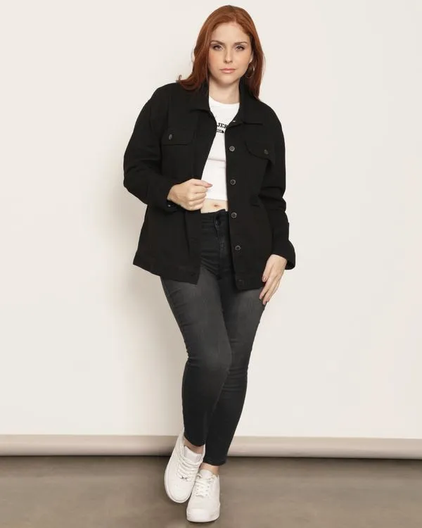 Calça Jeans Feminina Cigarrete Preta 42