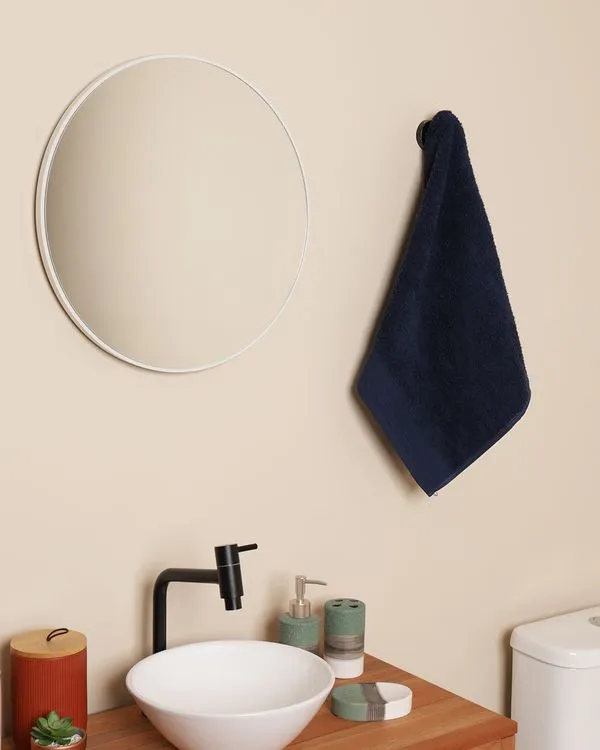 Toalha De Rosto Atlântica 50cm x 80cm Lagos Marinho UN