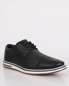 Sapato Masculino Casual Crato Couro Texturizado Preto 40