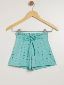 Short Malha Juvenil Para Menina - VERDE 14