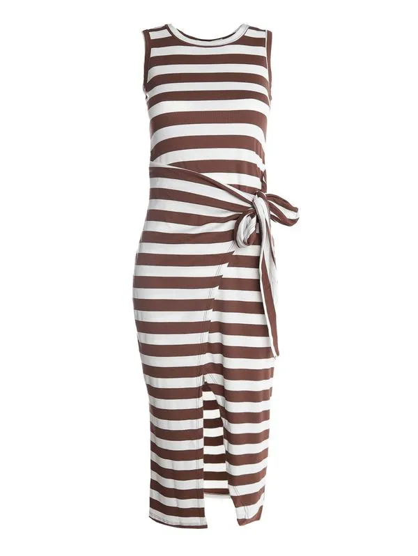 Vestido Longo Autentique Feminino MARROM G