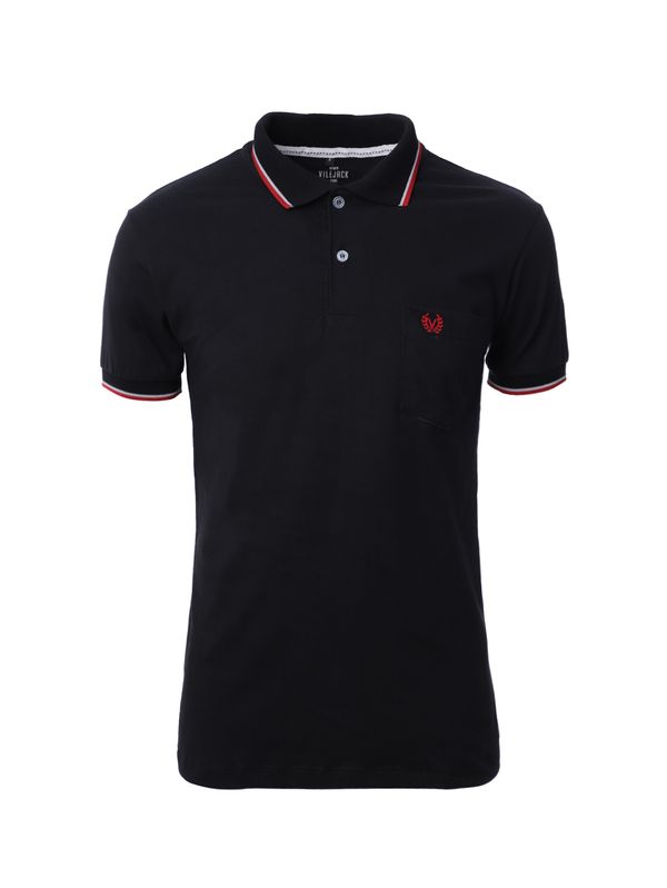 Polo Manga Curta Vilejack Masculina PRETO M