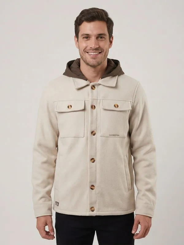 Jaqueta Gangster Masculina BEGE M