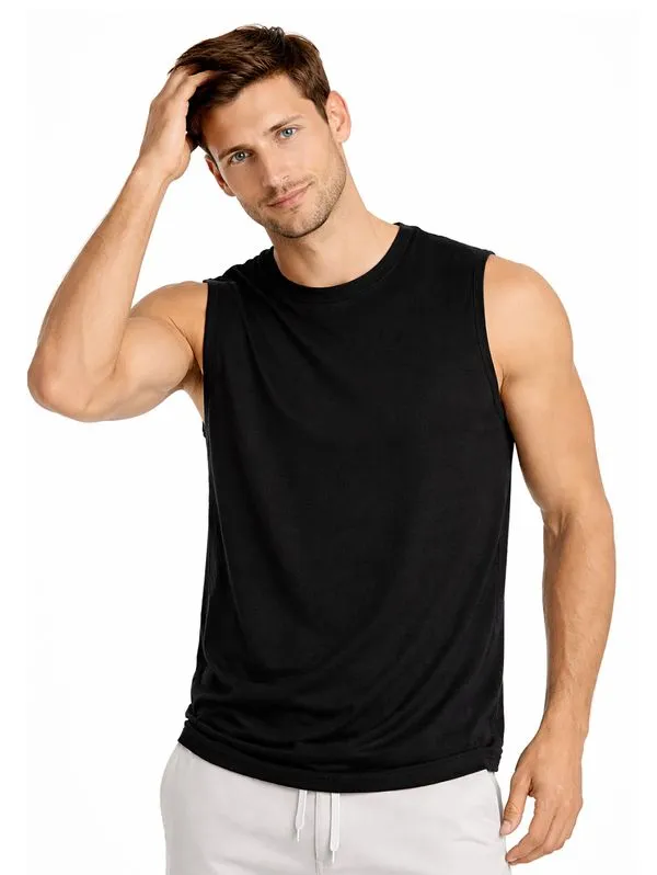 Camiseta Regata Malha Aruba Masculina PRETO GG