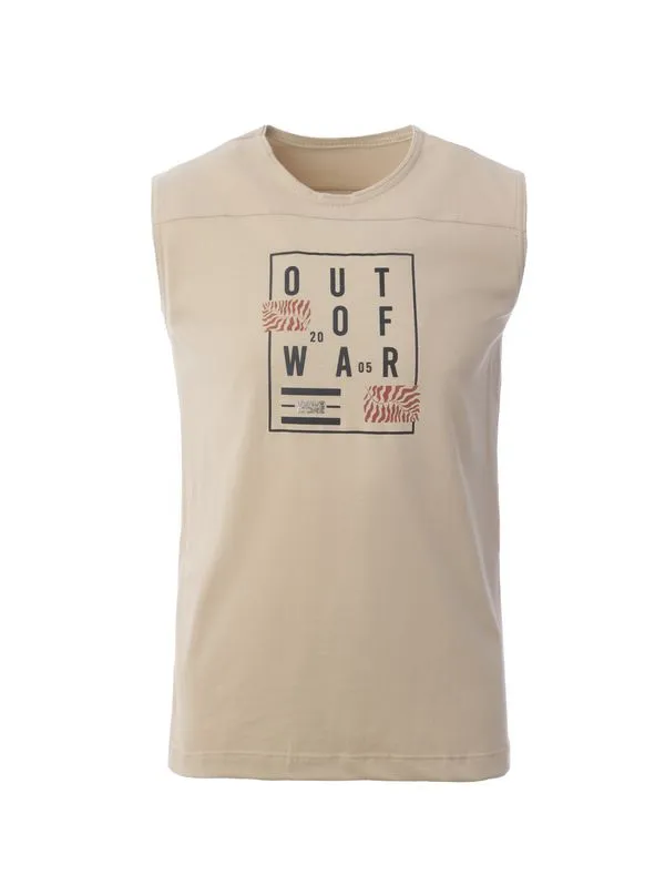 Camiseta Regata Masculina BEGE P