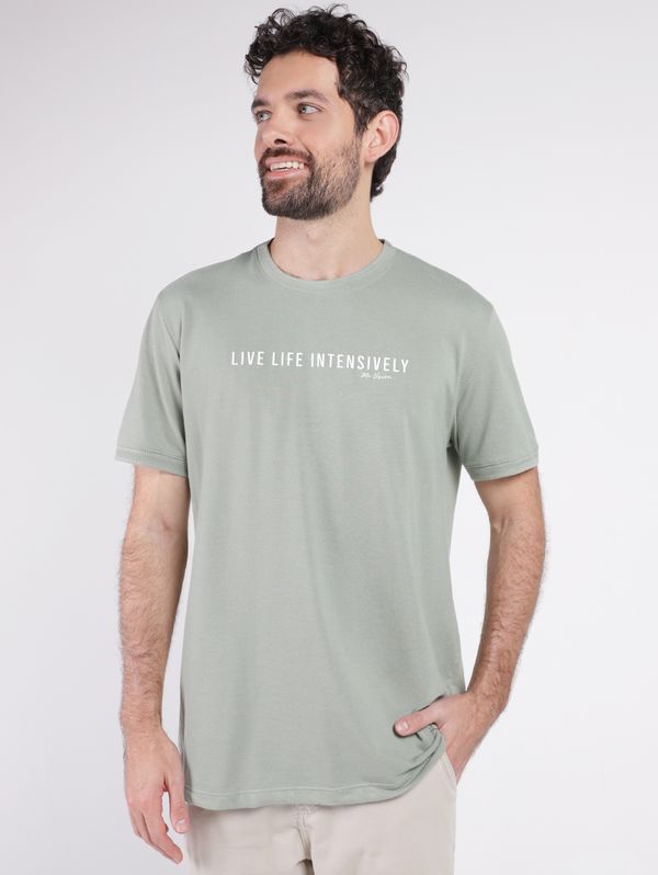Camiseta Manga Curta Masculina VERDE CLARO P