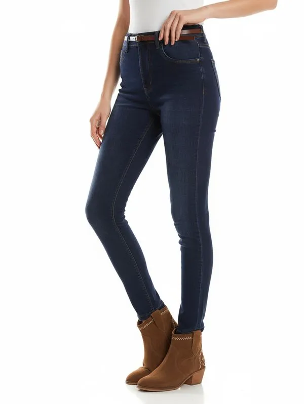 Calça Jeans Cigarrete Feminina AZUL 46