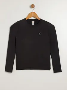 Blusa com Proteção UV Juvenil Para Menina - PRETO 12