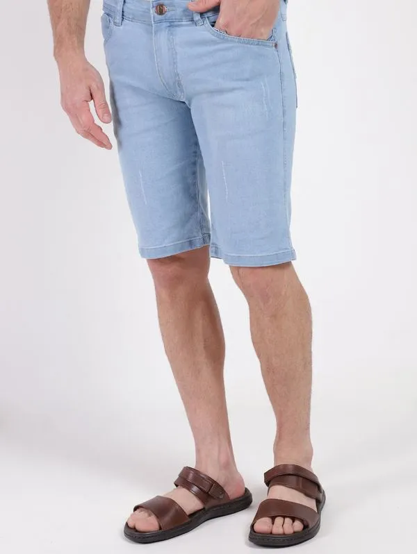 Bermuda Jeans Masculina AZUL 42