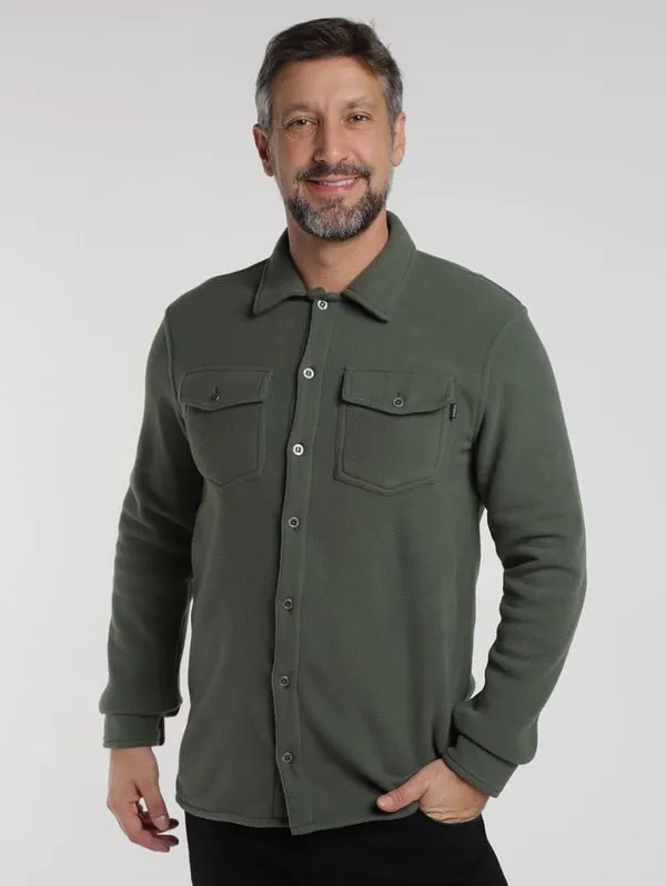 Camisa Soft Manga Longa Masculina VERDE CLARO GG