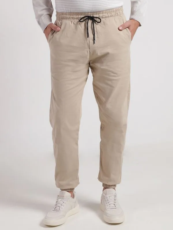 Calça Sarja Jogger Masculina CAQUI GG