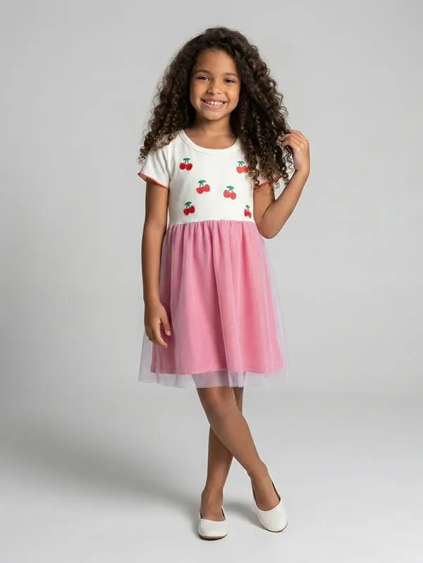 Vestido Kid+ Infantil Para Menina - VERMELHO 4