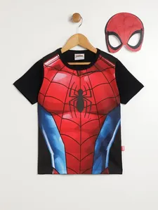 Camiseta Spider Man Infantil Para Menino - PRETO 10