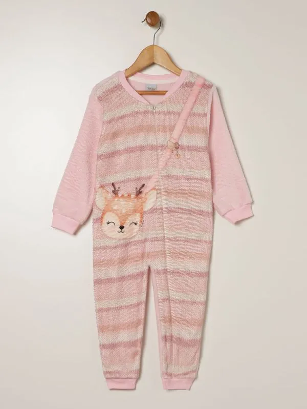 Pijama Longo Infantil Para Menina - ROSA 2