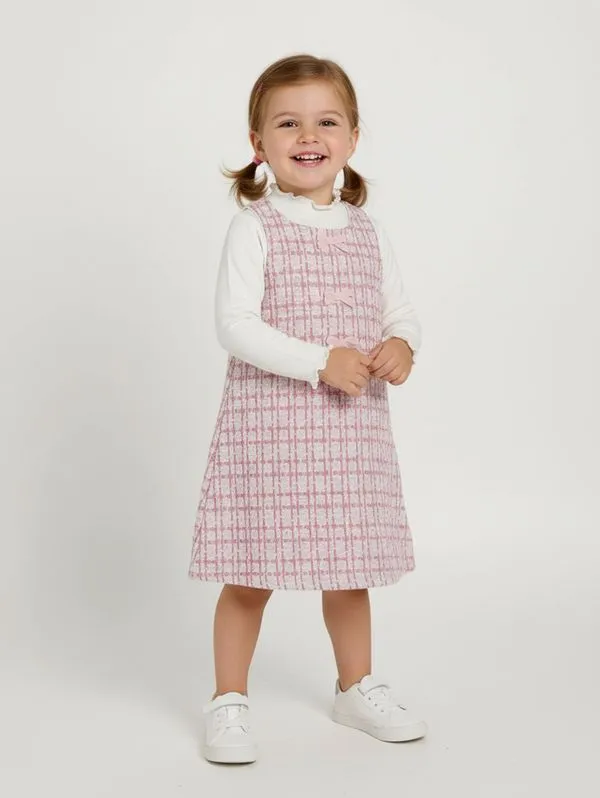 Vestido Tweed Infantil Para Menina- ROSE 3