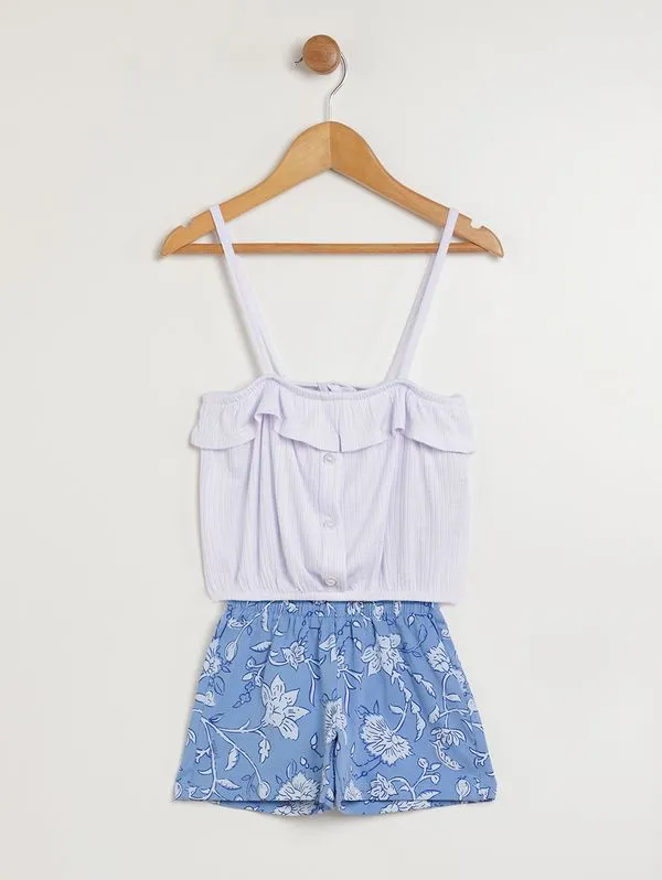 Conjunto Curto Infantil Para Menina - BRANCO 4