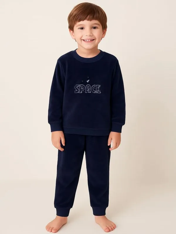 Pijama Longo Infantil Para Menino - MARINHO 8