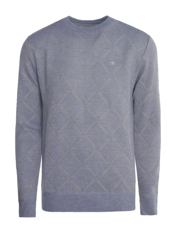 Blusão Tricot Jacquard Masculino MARROM G