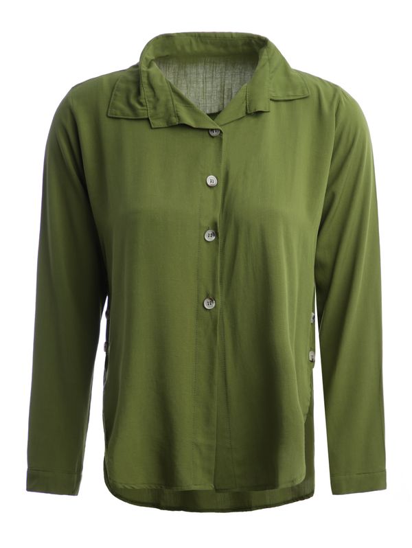Camisa Alongada Feminina VERDE G