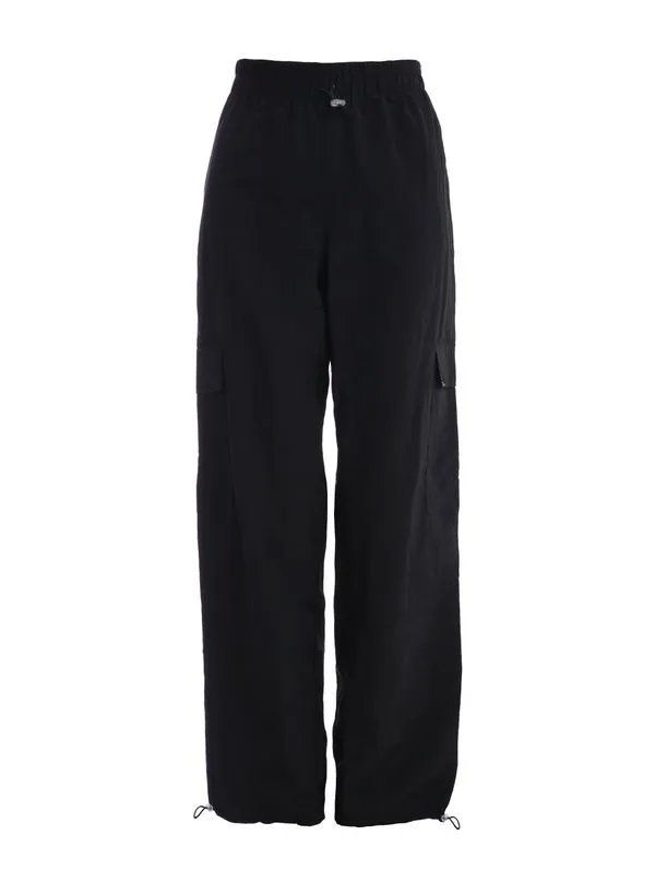 Calça Parachute com Bolso Cargo Feminina PRETO M