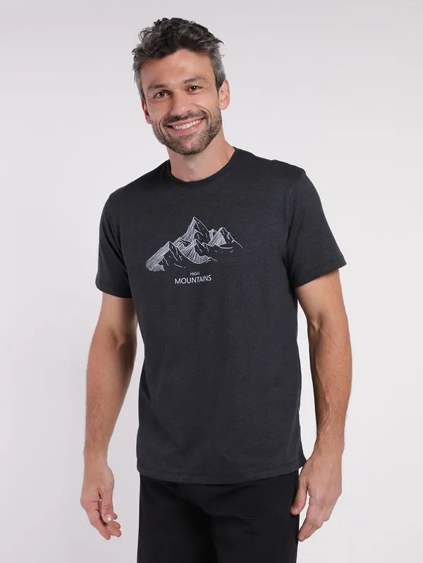 Camiseta Manga Curta Eletrón Masculina PRETO P